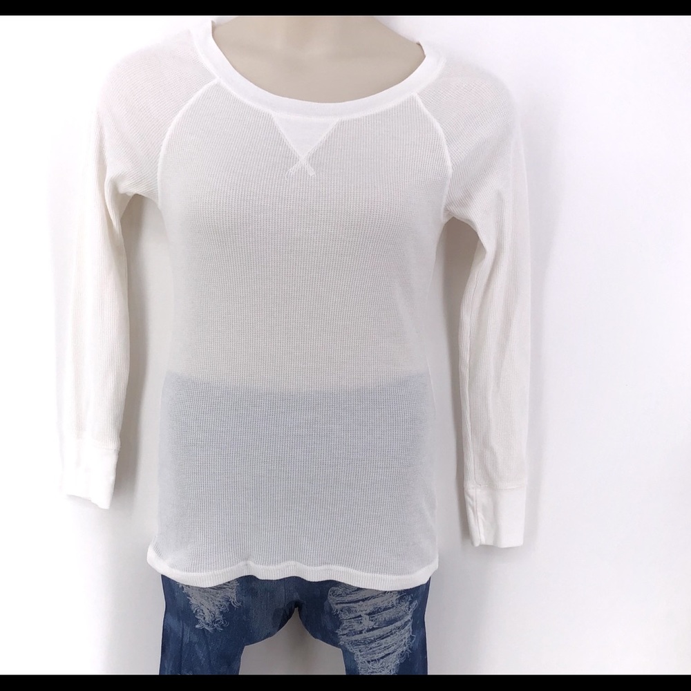 Old Navy Waffle Seasalt Long Sleeve Tee. M